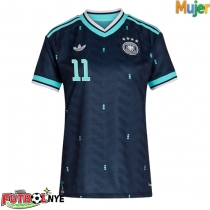 Camiseta Alemania Nick Woltemade #11 Visitante Equipación para mujer Mundial 2026 manga corta